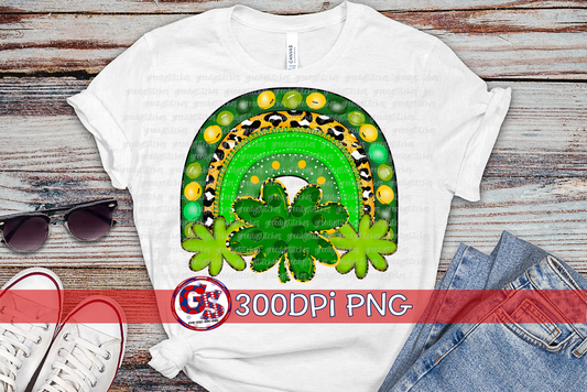 St. Patrick's Day Rainbow PNG for Sublimation