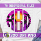 Beach Sunset Monogram Set PNG for Sublimation