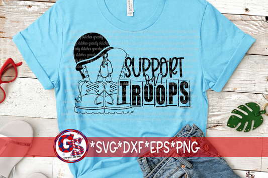Support Our Troops SVG DXF EPS PNG