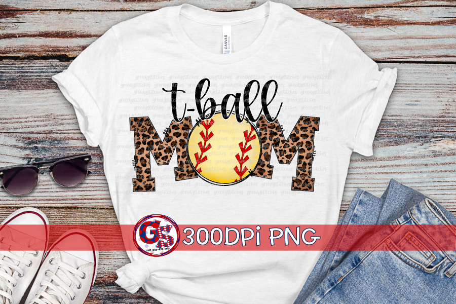 T-Ball Mom PNG for Sublimation