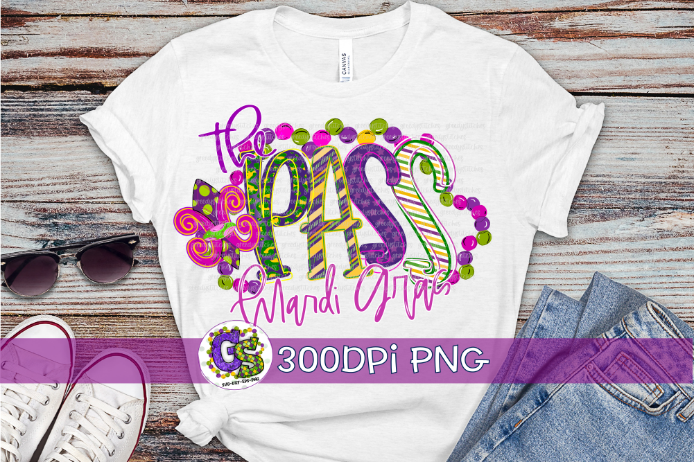 Pass Christian Mardi Gras PNG for Sublimation