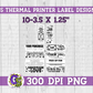 Thermal Printer Label PNG Bundle