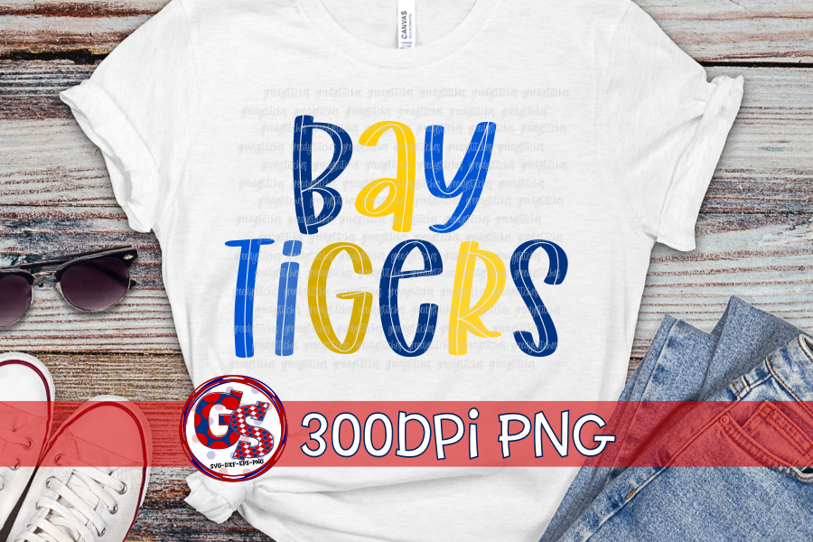 Bay Tigers PNG for Sublimation