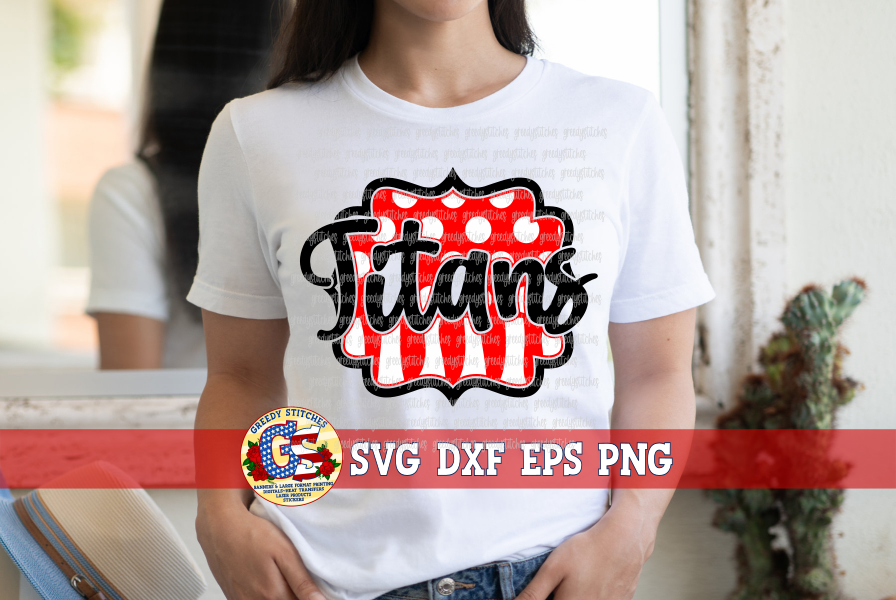 Titans Frame SVG DXF EPS PNG