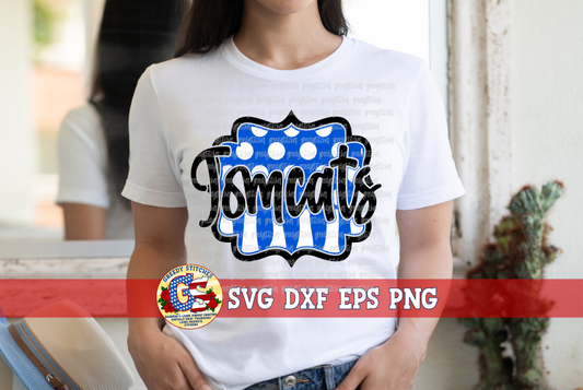 Tomcats Frame SVG DXF EPS PNG