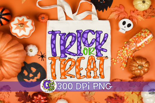Trick or Treat PNG For Sublimation