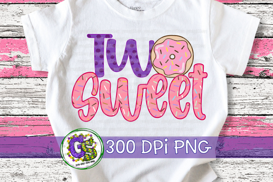 Two Sweet Donut PNG for Sublimation