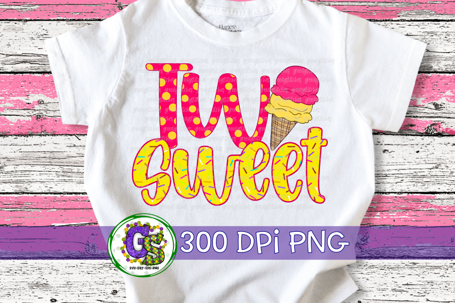 Two Sweet Ice Cream PNG for Sublimation