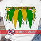 Green and Gold Spirit Pennants PNG for Sublimation-Homecoming PNG