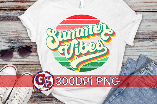 Summer Vibes PNG for Sublimation