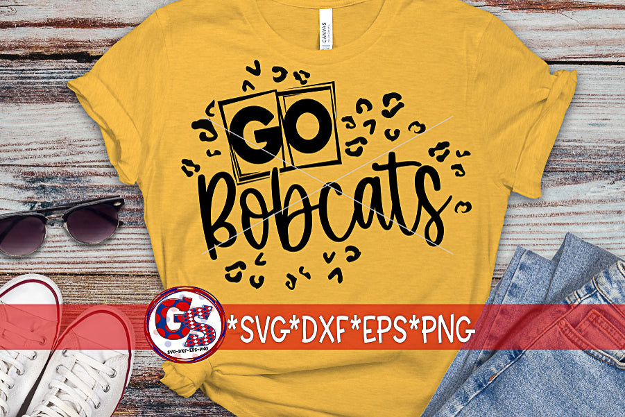 Go Bobcats Leopard SVG DXF EPS PNG