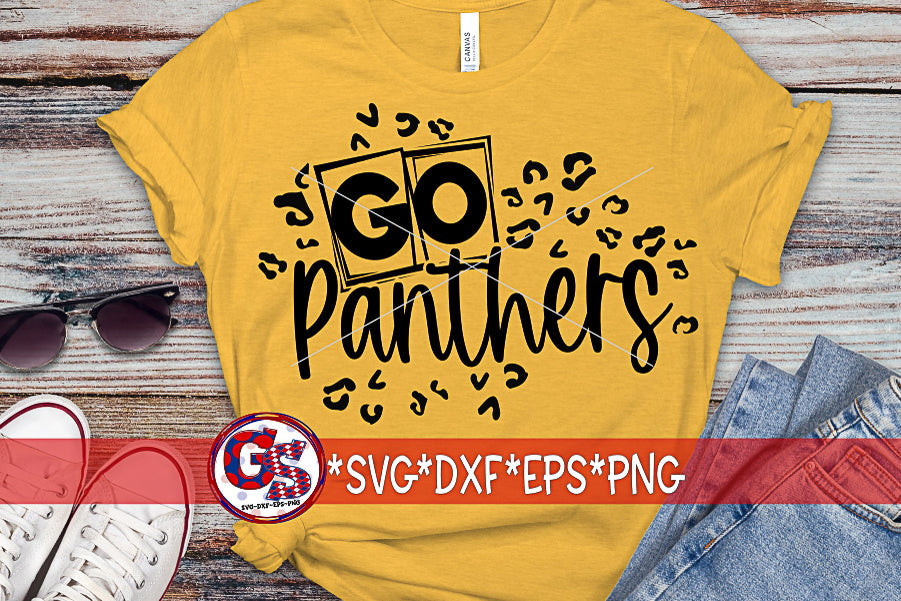 Go Panthers Leopard Print SVG DXF EPS PNG
