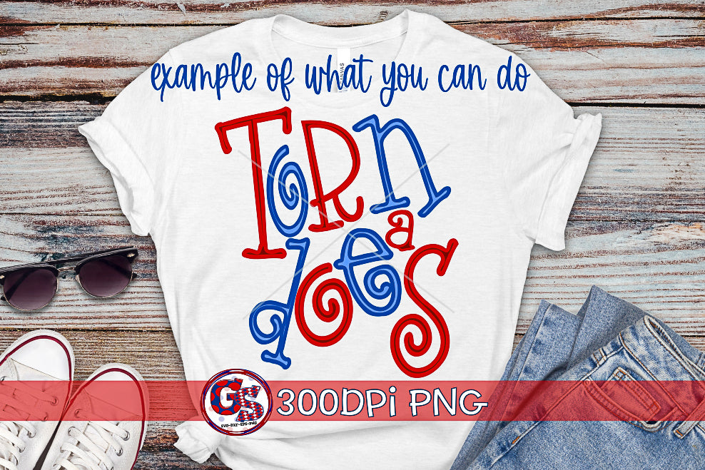 Trojans Editable Hand Lettered PNG for Sublimation