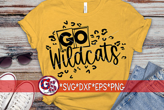 Go Wildcats Leopard Print SVG DXF EPS PNG