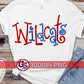 Wildcats Editable Hand Lettered PNG for Sublimation