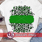 Green and Leopard Background PNG for Sublimation