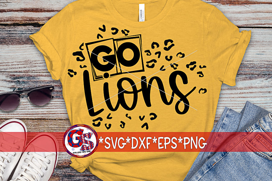 Go Lions Leopard Print SVG DXF EPS PNG