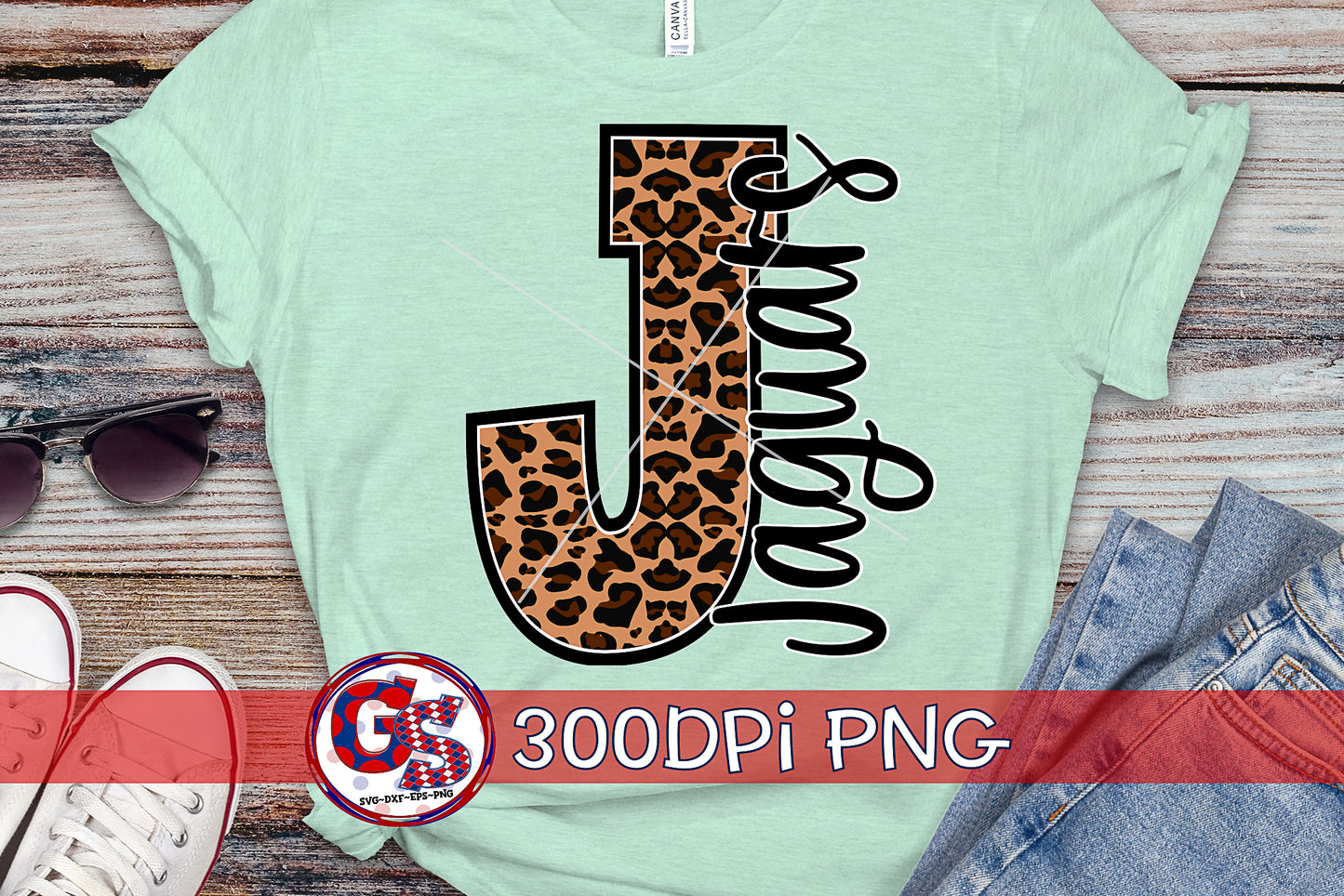 Leopard Jaguars J PNG for Sublimation