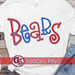 Bears Editable Hand Lettered PNG for Sublimation