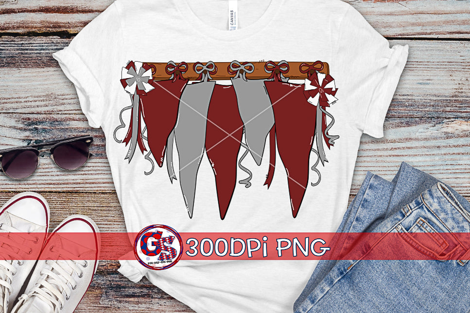 Spirit Pennants PNG Bundle for Sublimation-Homecoming PNG