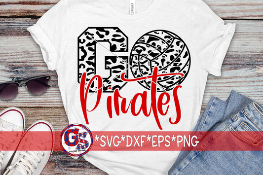 Go Pirates Volleyball SVG DXF EPS PNG
