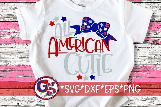 All American Cutie SVG DXF EPS PNG
