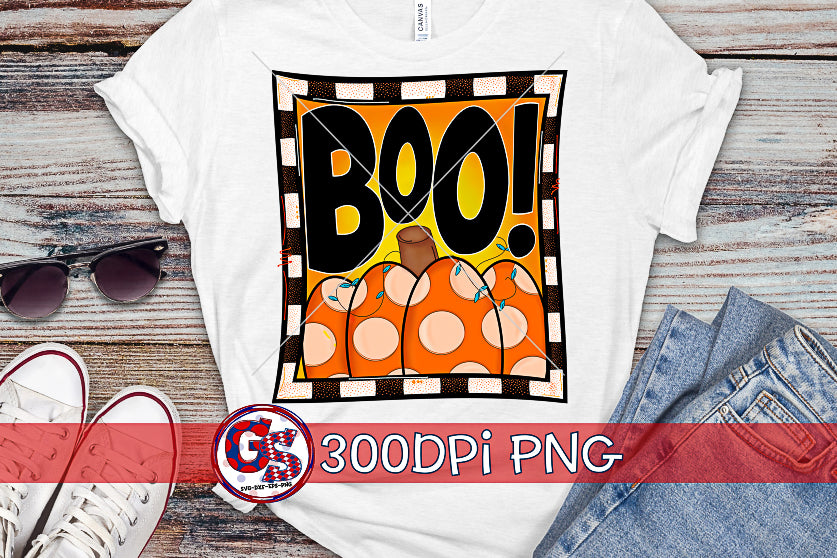 Boo! PNG for Sublimation-Halloween PNG