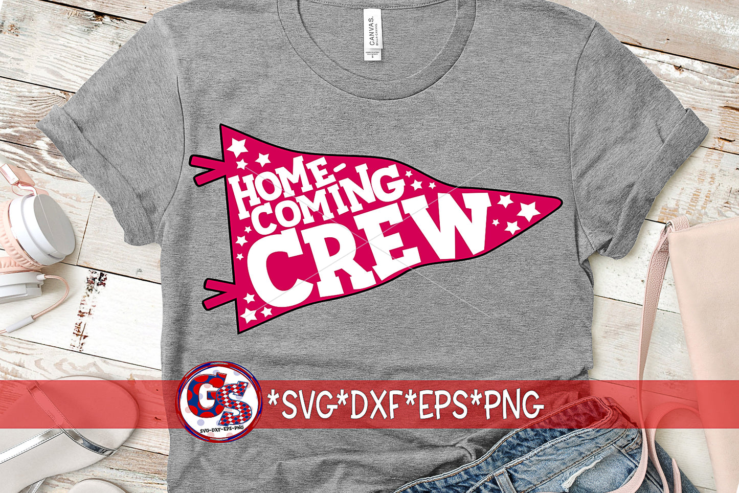 Homecoming Crew Pennant SVG DXF EPS PNG