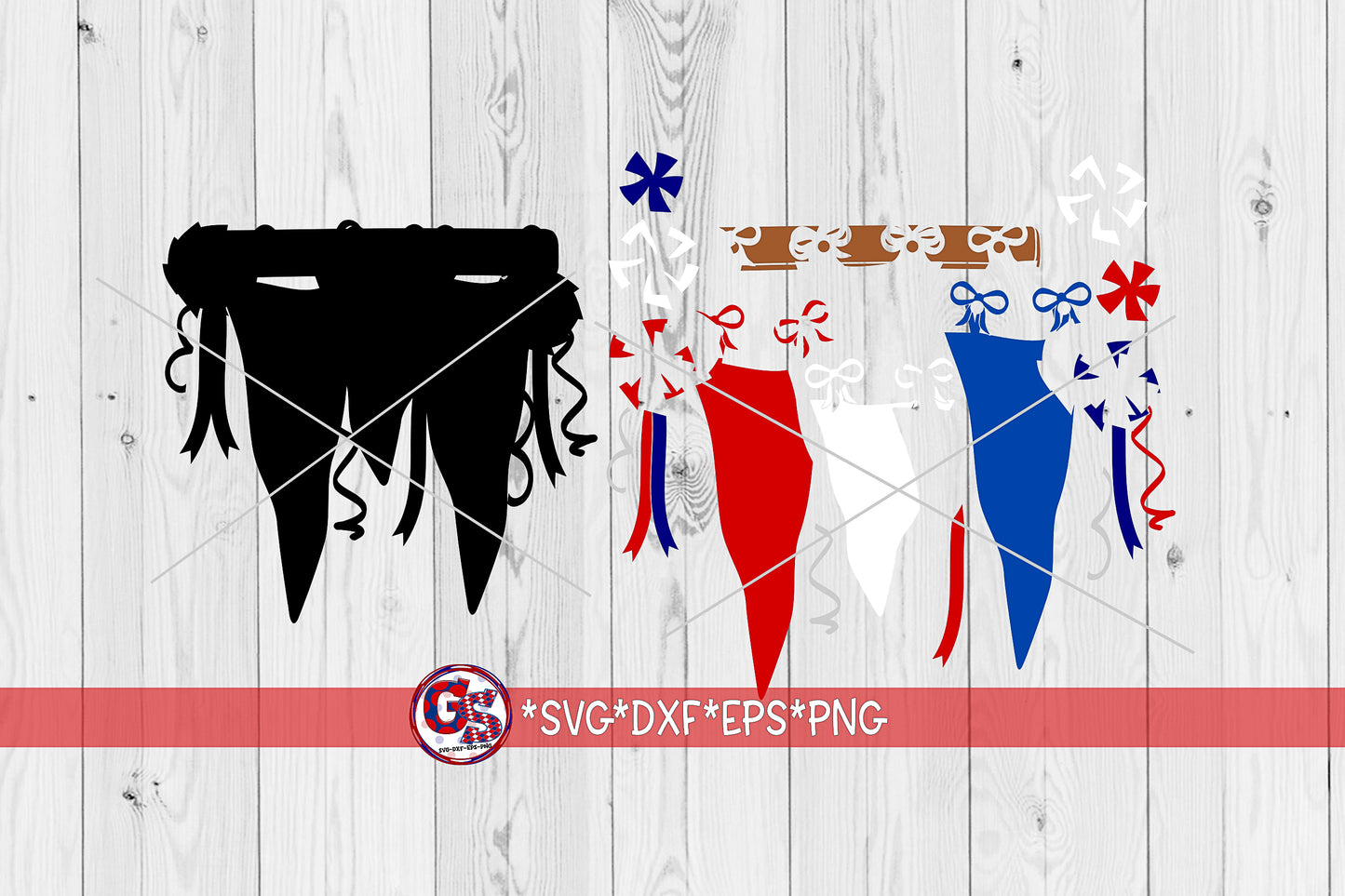 Pennants SVG DXF EPS PNG