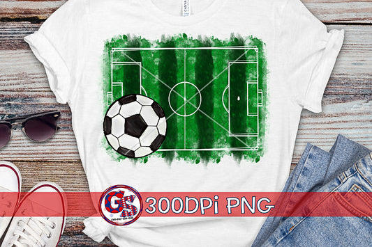 Soccer Field PNG for Sublimation