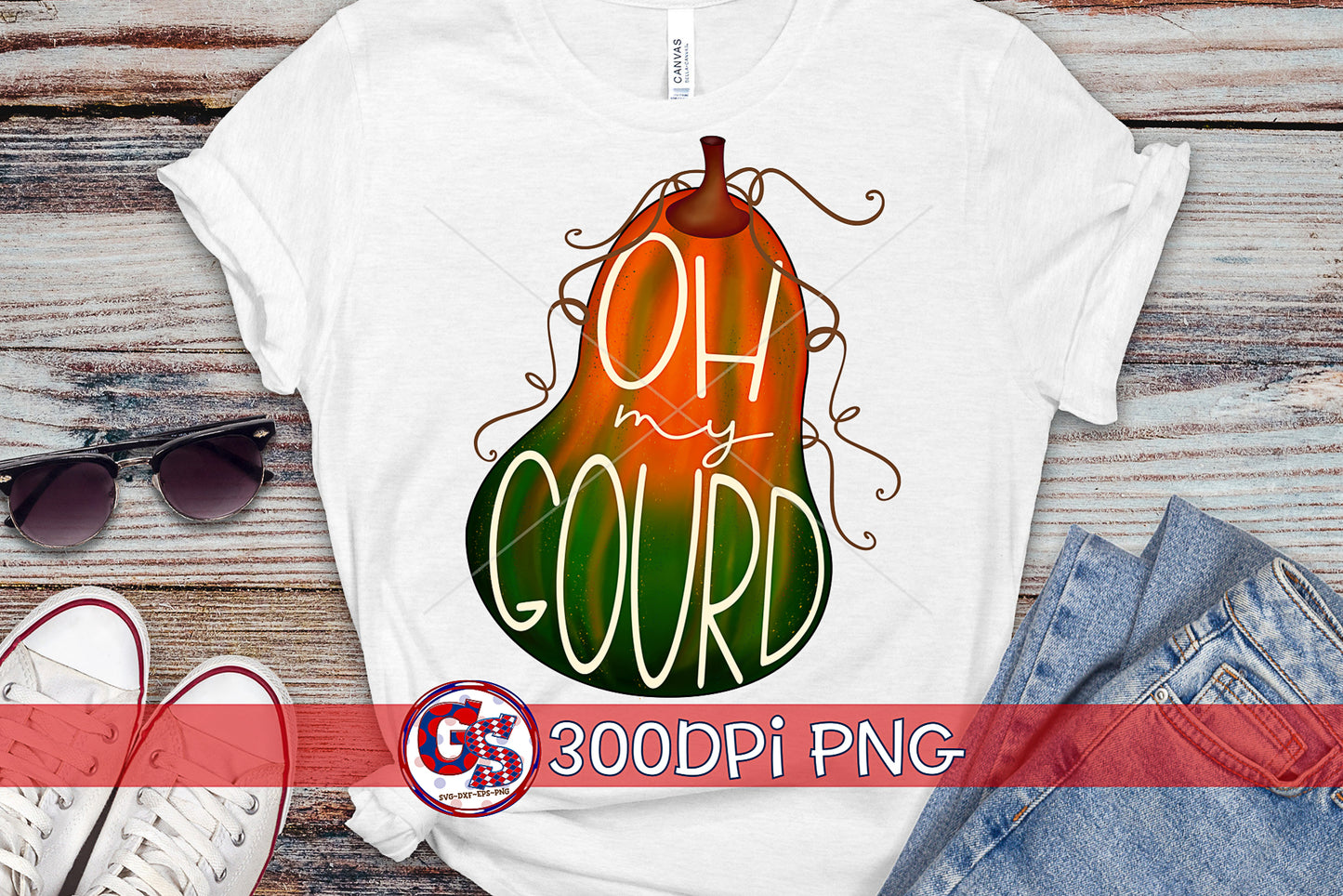 Oh My Gourd PNG For Sublimation