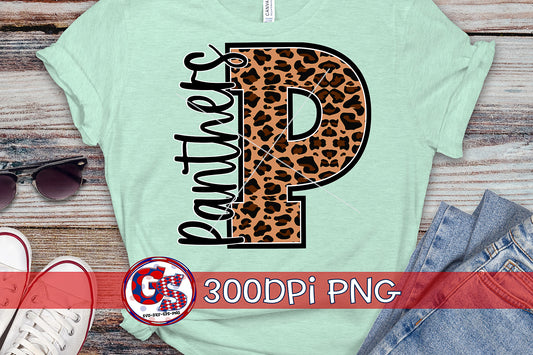 Leopard Panthers P PNG for Sublimation