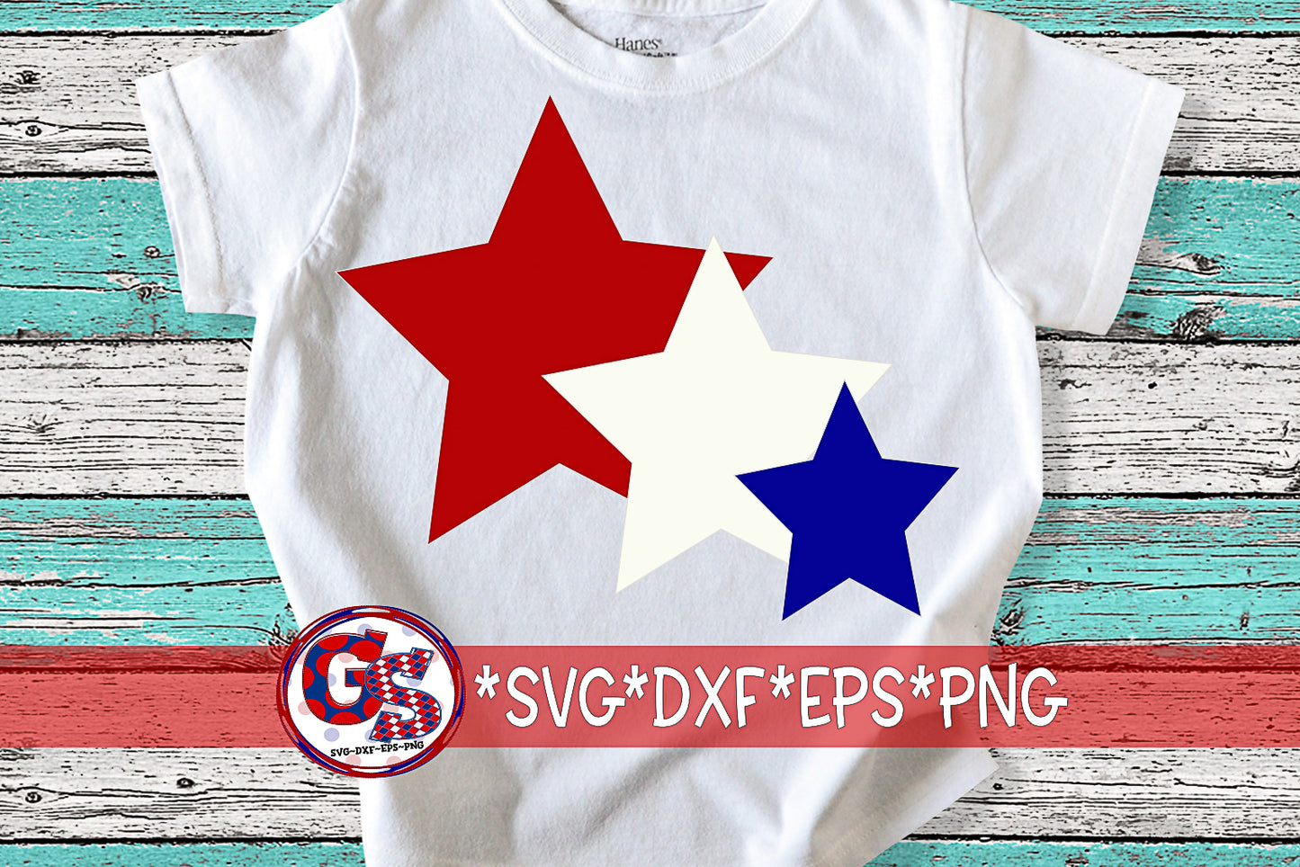 American Stars SVG DXF EPS PNG