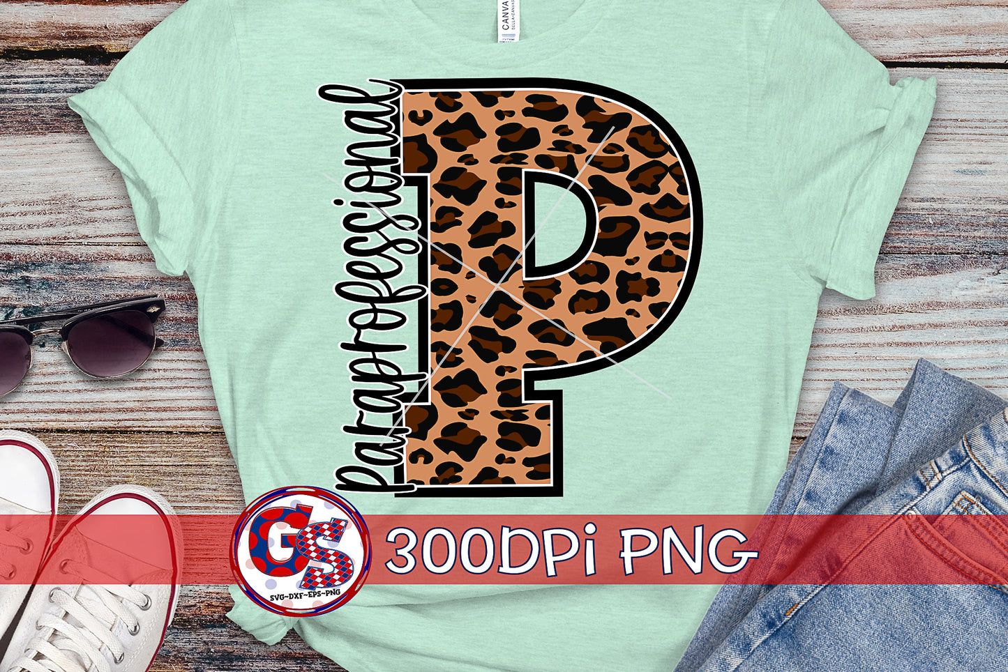 Leopard Print Paraprofessional P PNG Sublimation
