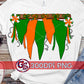 Green and Orange Spirit Pennants PNG for Sublimation-Homecoming PNG