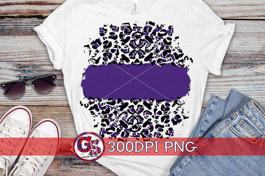 Purple and Leopard Background PNG for Sublimation