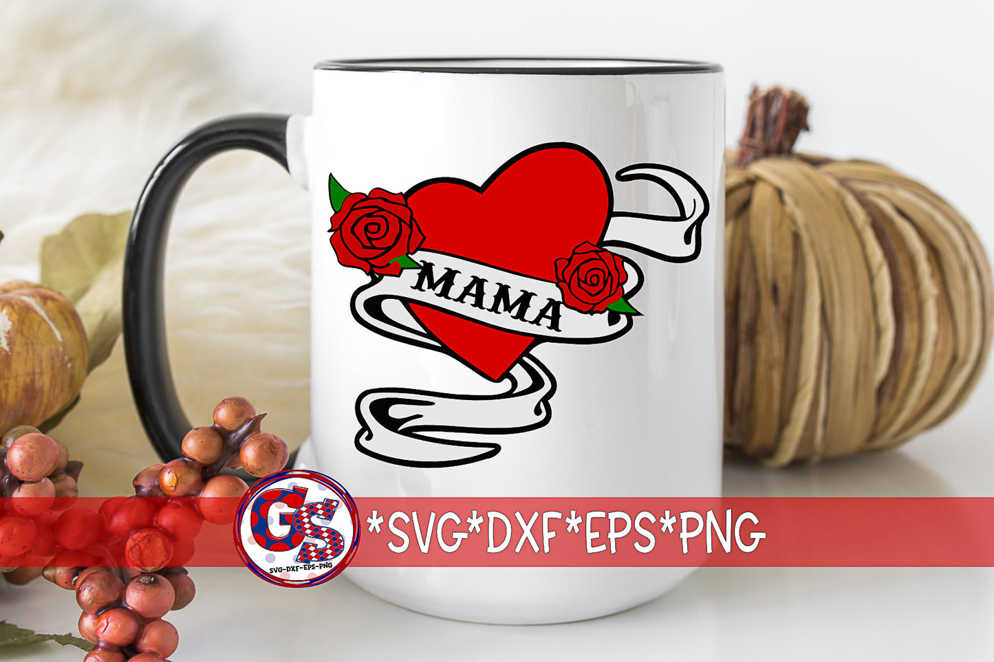 Mama Tattoo SVG DXF EPS PNG