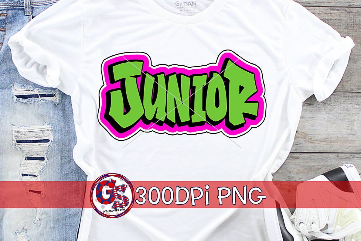 Junior Graffiti PNG for Sublimation