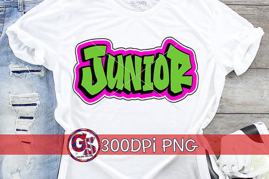 Junior Graffiti PNG for Sublimation