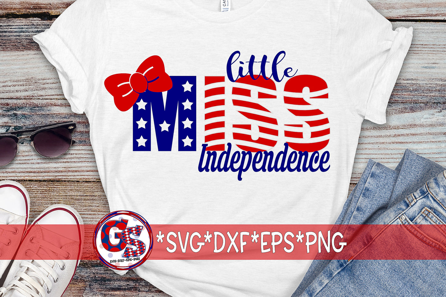 Little Miss Independence SVG DXF EPS PNG
