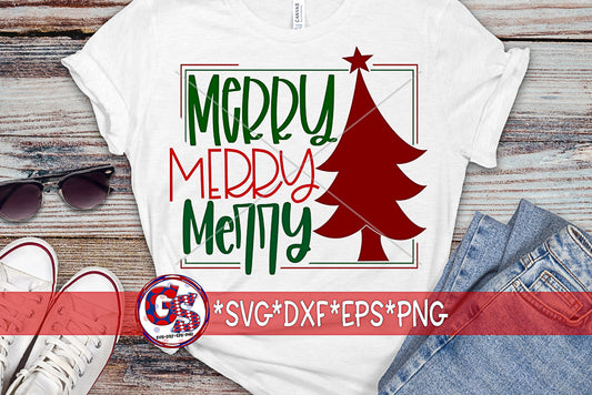 Merry Merry Merry SVG DXF EPS PNG