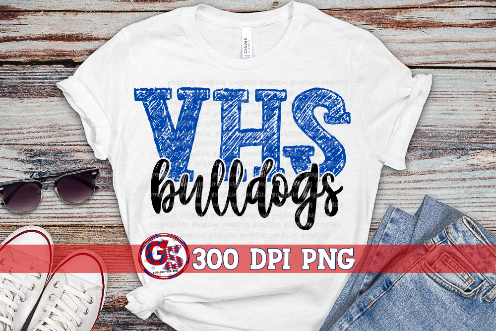 VHS Bulldogs Vancleave Bulldogs PNG for Sublimation