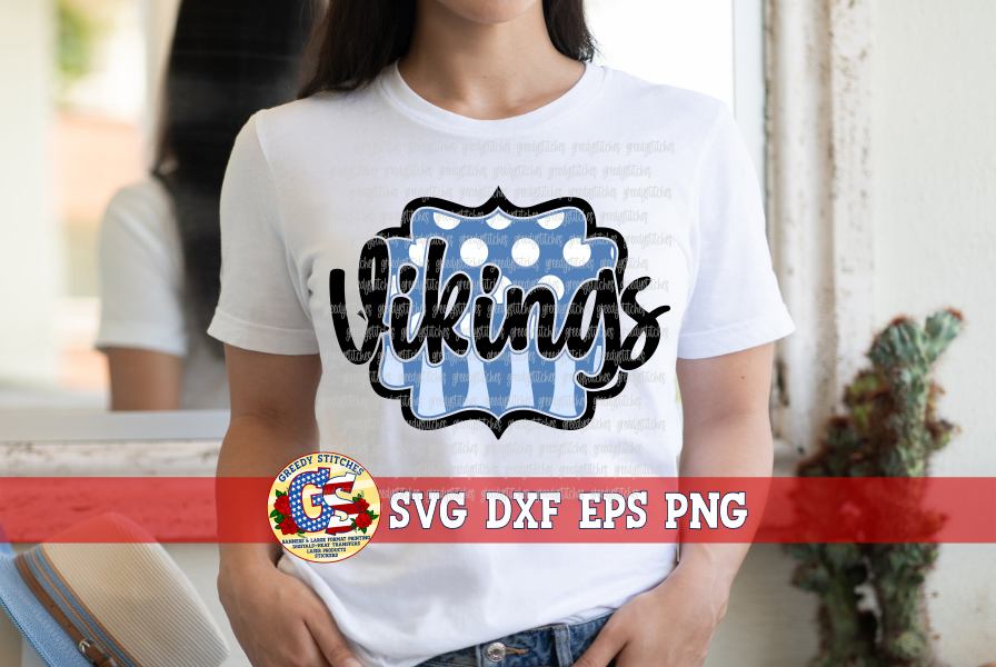 Vikings Frame SVG DXF EPS PNG