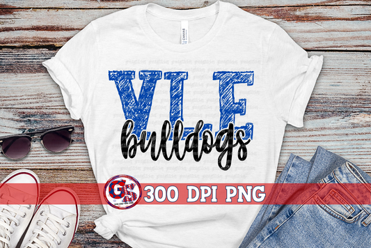 VLE Bulldogs Vancleave Lower Bulldogs PNG for Sublimation