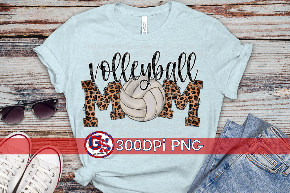 Volleyball Mom PNG for Sublimation