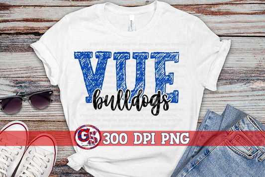 VUE Bulldogs Vancleave Upper Elementary Bulldogs PNG for Sublimation