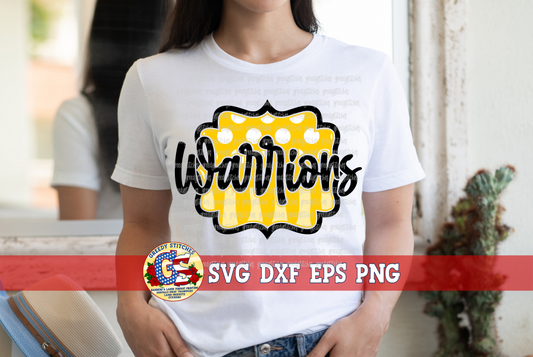 Warriors Frame SVG DXF EPS PNG