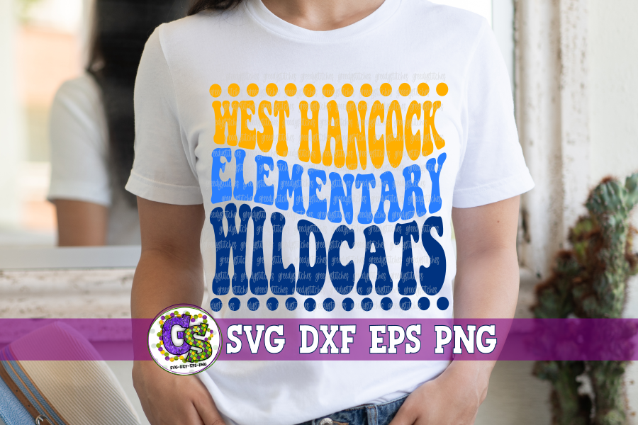 West Hancock Elementary Wildcats SVG DXF EPS PNG