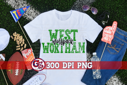 West Wortham Wolfpack PNG for Sublimation