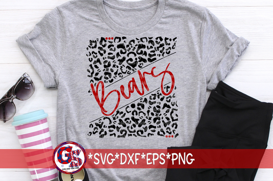 Bears Leopard Print SVG DXF EPS PNG